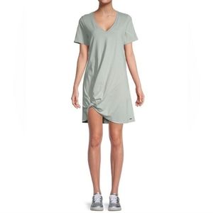 n:philanthropy Sage Green Twist Knot Front T-Shirt Dress